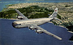 Pan America Strato Clipper Postcard