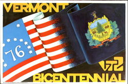 1976 Vermont Bicentennial Postcard Postcard