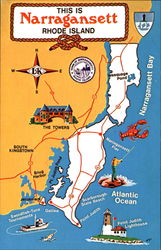This Is Narragansett Rhode Island Postcard Postcard