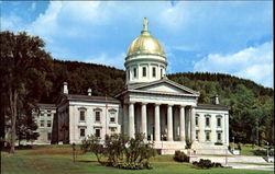 Vermont State Capitol Montpelier, VT Postcard Postcard