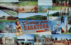 Greetings From Saratoga Postcard