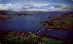 Lake Champlain And The Crown Point Bridge Adirondacks, NY Postcard Postcard