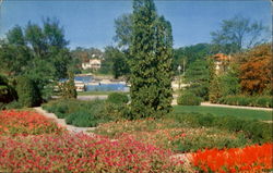 The Herman W. Merkel Memorial Garden, Glen Island Park Postcard