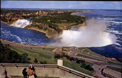 Panorama View Niagara Falls Postcard