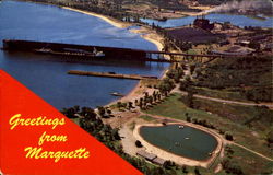 Greetings From Marquette Michigan Postcard Postcard
