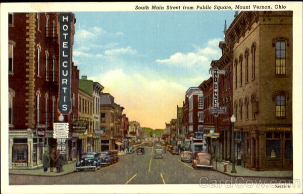 South Main Street From Public Square Mount Vernon Ohio