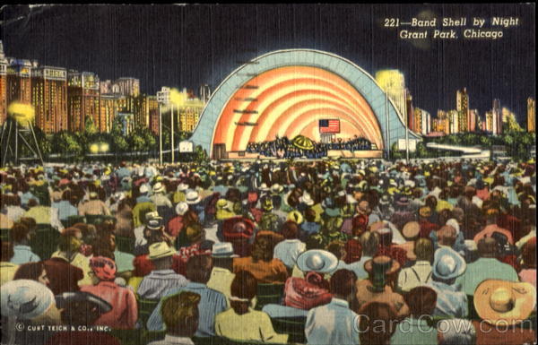 Band Shell By Night, Grant Park Chicago Illinois