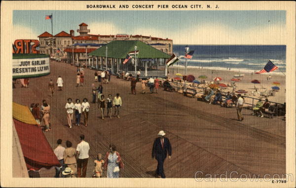Boardwalk And Concert Pier Ocean City New Jersey