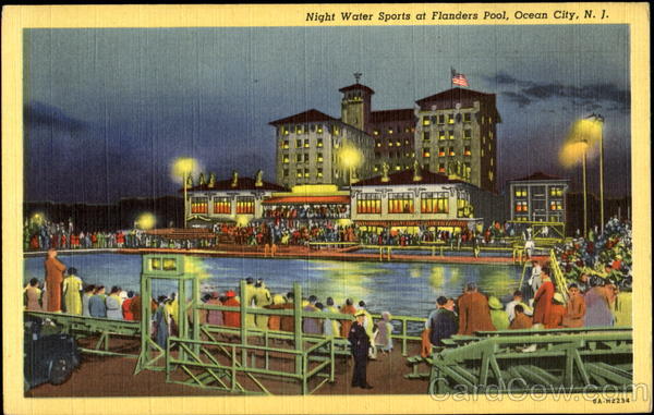 Night Water Sports At Flanders Pool Ocean City New Jersey