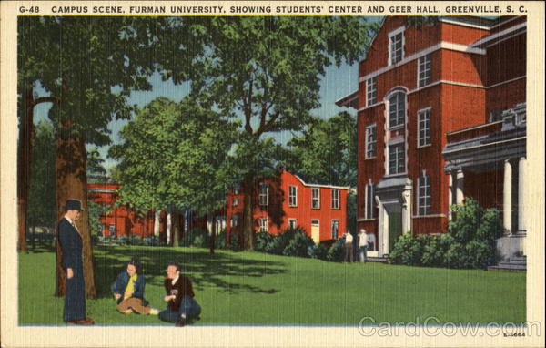 Campus Scene, Furman University Greenville South Carolina