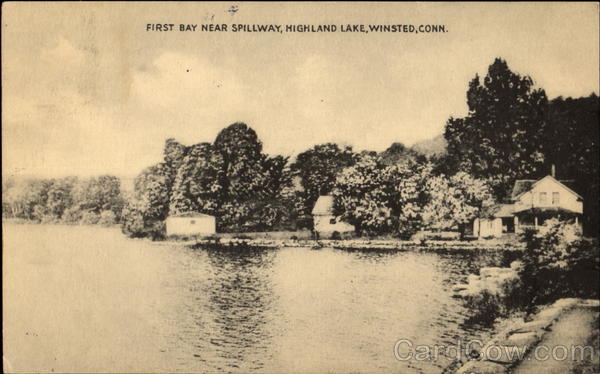 First Bay Near Spillway, Highland Lake Winsted Connecticut