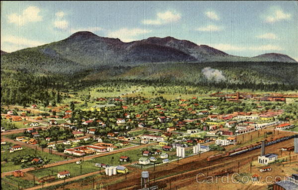 Air View Of Bill Williams Mtn Arizona