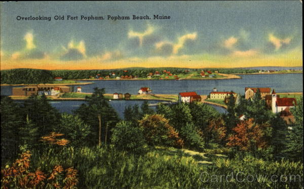 Overlooking Old Fort Popham Popham Beach Maine