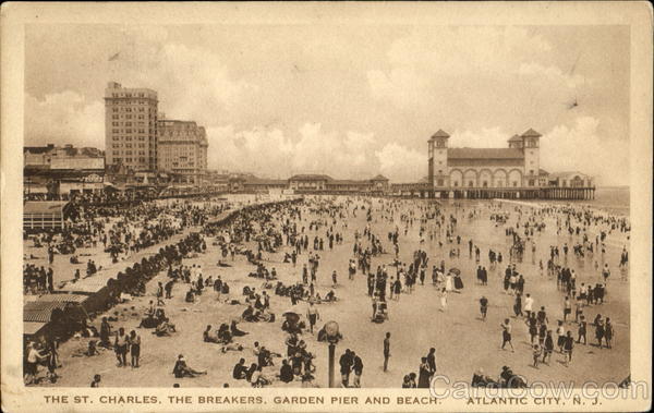 The St. Charles The Breakers Garden Pier And Beach Atlantic City New Jersey