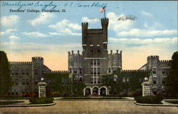 Teachers College Charleston, IL Postcard Postcard