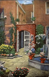 Little Theatre Courtyard Postcard