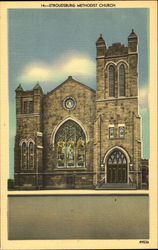 Stroudsburg Methodist Church Pennsylvania Postcard Postcard