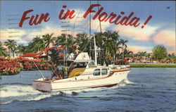 Fun In Florida! Boats, Ships Postcard Postcard