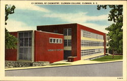 School Of Chemistry, Clemson College South Carolina Postcard Postcard