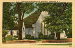 Church Of The Resurrection Greenwood, SC Postcard Postcard