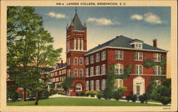 Lander College Greenwood, SC Postcard Postcard