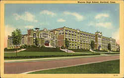 Weaver High School Hartford, CT Postcard Postcard