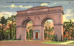 Perry Memorial Arch, Seaside Park Postcard