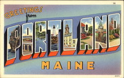 Greetings From Portland Postcard