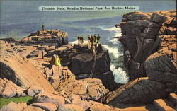 Thunder Hole, Acadia National Park Bar Harbor, ME Postcard Postcard