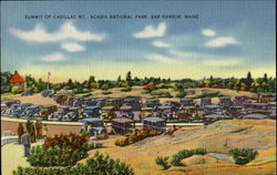 Summit Of Cadillac Mt, Acadia National Park Bar Harbor, ME Postcard Postcard