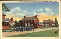 Flying Cadets In Non-Com. Officers Section, Scott Field Belleville, IL Postcard Postcard