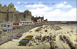 A Colorful Beach Scene Postcard