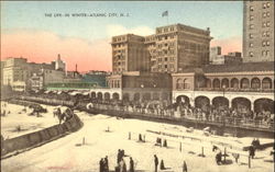 The Life In Winter Atlantic City, NJ Postcard Postcard