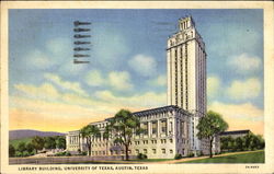 Library Building, University Of Texas Austin, TX Postcard Postcard