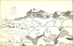 On The Point Bearskin Neck Rockport, MA Postcard Postcard