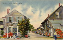 Bearskin Neck Rockport, MA Postcard Postcard