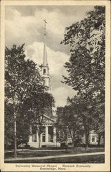 University Memorial Chapel, Harvard University Cambridge, MA Postcard Postcard