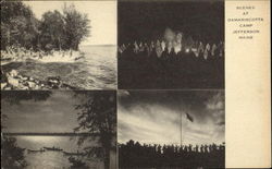 Scenes At Damariscotta Camp Postcard