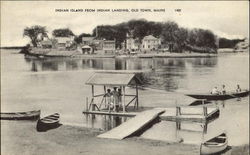 Indian Island From Indian Landing Postcard