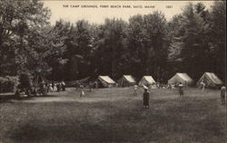 The Camp Grounds, Ferry Beach Park Saco, ME Postcard Postcard