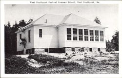 West Southport Central Grammar School Maine Postcard Postcard