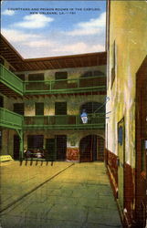 Courtyard And Prison Rooms In The Cabildo Postcard