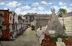 Old St. Louis Cemetery Postcard