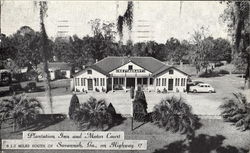 The Plantation Inn And Motor Court, On Route 17 Postcard