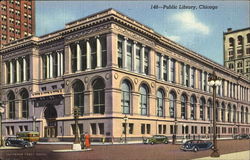 Public Library Chicago, IL Postcard Postcard