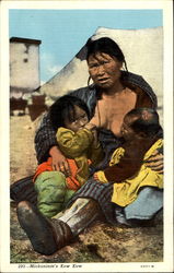 Mickaninie's Kow Kow Breastfeeding Native Americana Postcard Postcard