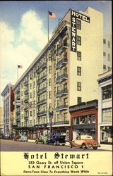 Hotel Stewart, 353 Geary St. Off Union Square San Francisco, CA Postcard Postcard