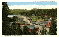 Evergreen And Lake Bear Creek Canon Postcard