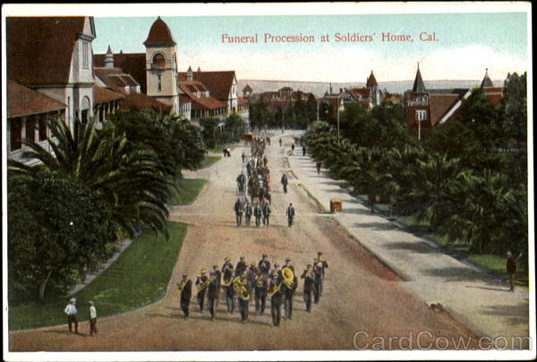 Funeral Procession At Soldiers Home Los Angeles California