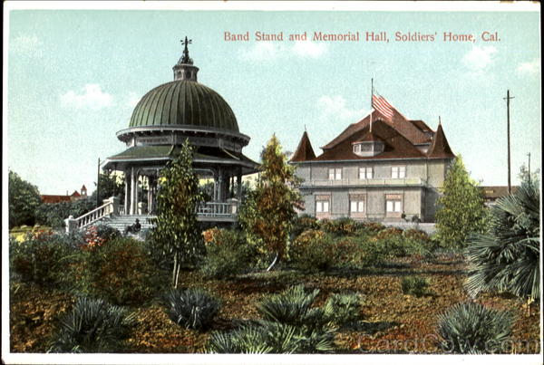Band Stand and Memorial Hall, Soldier's Home Los Angeles California